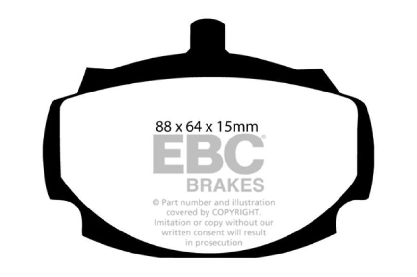 EBC Brakes DP4107R Yellowstuff Street And Track Brake Pads