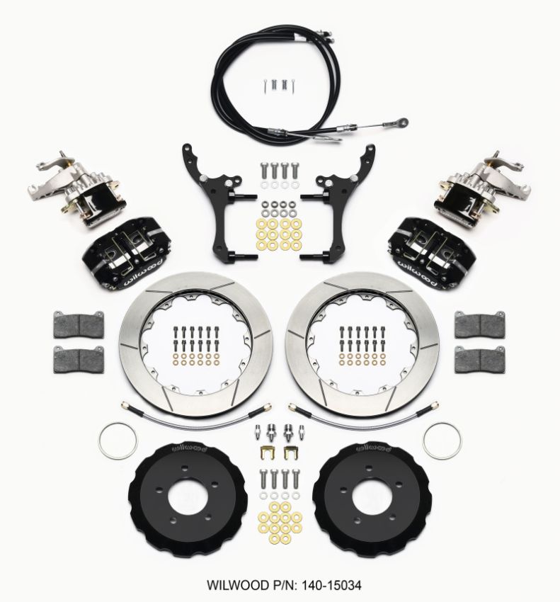 Wilwood 140-15034 Dynapro Radial4 / MC4 Rear Kit 12.88 2006-15 Miata w/Lines & Cables