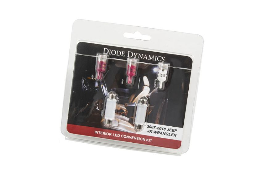 Diode Dynamics DD0368 Wrangler JK 4dr Interior Kit Stage 2 - Red