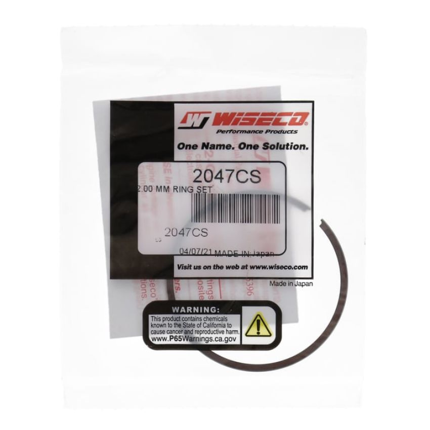 Wiseco 2047CS Wiseco Piston Ring Set, 2 Cycle, 52.00 MM Bore