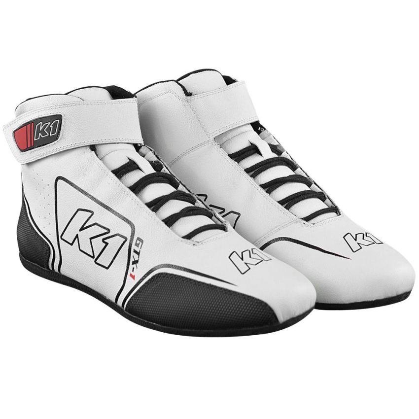 K1 RACEGEAR K1R24-GTX-W-10 Shoe GTX-1 White / Black Size 10