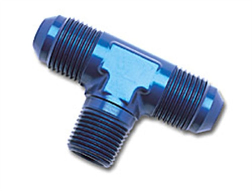 Russell 660120 Performance -6 AN to 3/8in NPT Flare to Pipe Tee Fitting