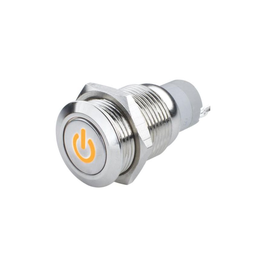Oracle Lighting 2057-005 Power Symbol On/Off Flush Mount LED Switch, Amber