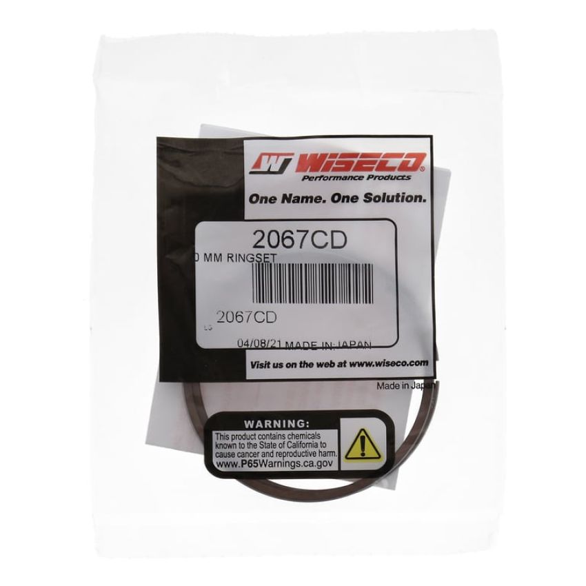 Wiseco 2067CD Wiseco Piston Ring Set, 2 Cycle, 52.50 MM Bore