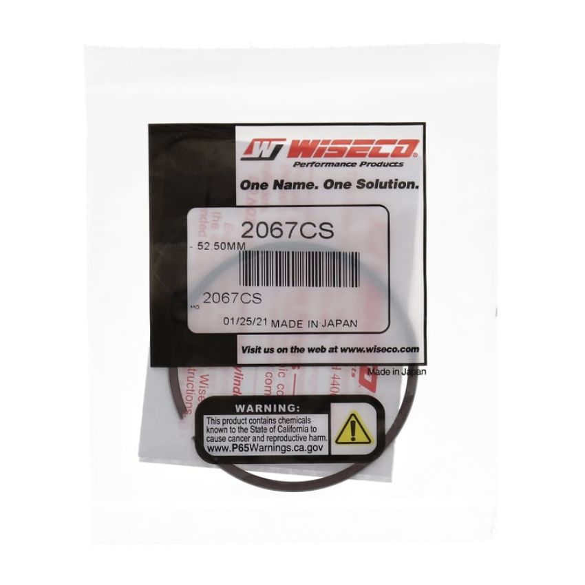 Wiseco 2067CS Wiseco Piston Ring Set, 2 Cycle, 52.50 MM Bore