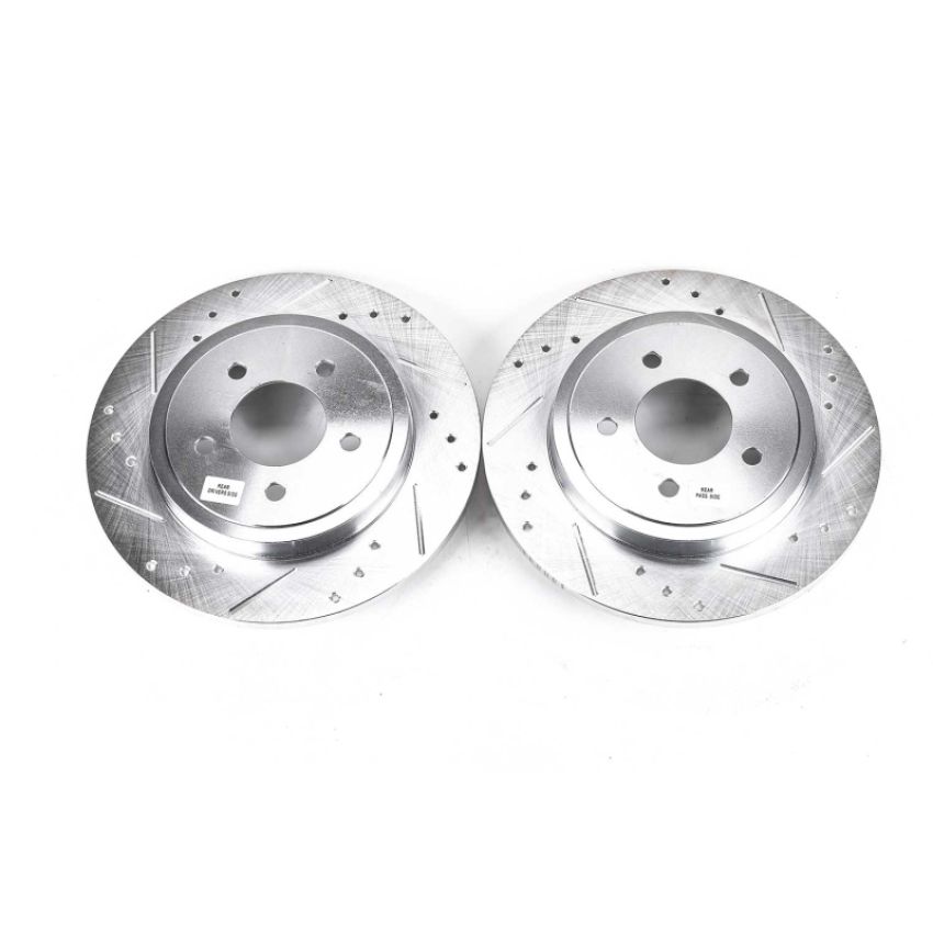 PowerStop AR85104XPR PowerStop Evolution Performance Drilled, Slotted & Plated Brake Rotor Pair