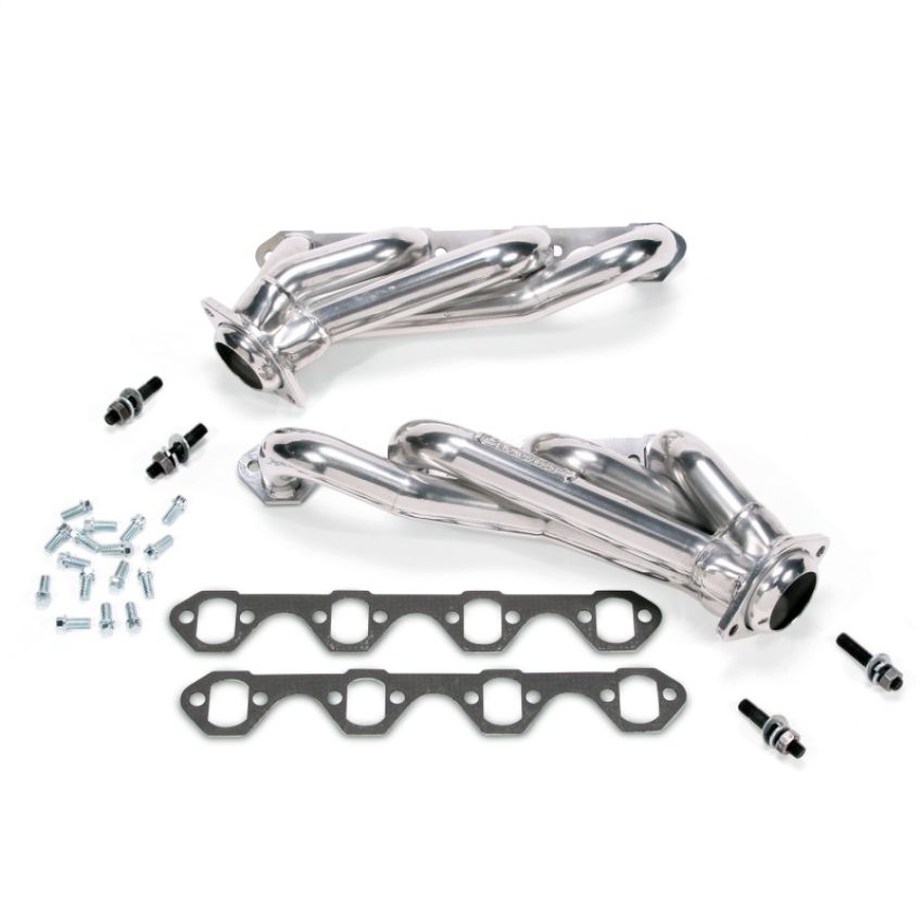 BBK Performance Parts 15110 1979-1993 MUSTANG 351 SWAP 1-5/8 SHORTY HEADERS (POLISHED SILVER CERAMIC)
