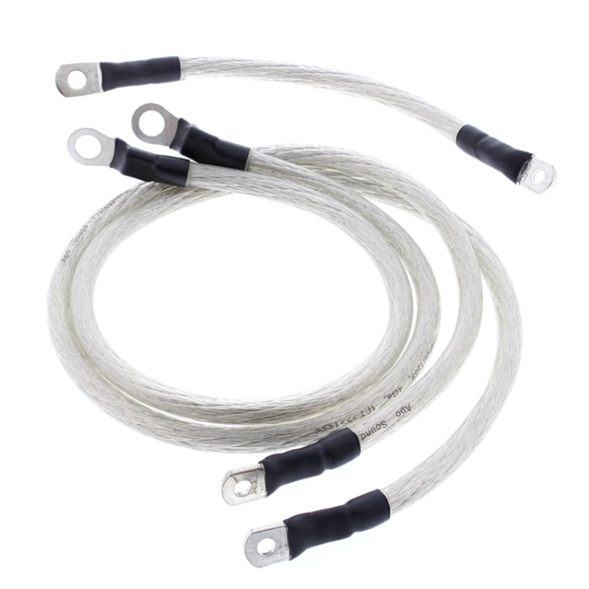 All Balls Racing 79-3007 80-81 Harley FLH Electra Glide Battery Cable Kit Clear