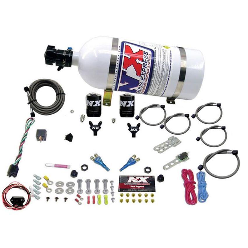 Nitrous Express 20716-10 NISSAN / INFINITY DUAL NOZZLE (35-150HP) W/ 10LB BOTTLE