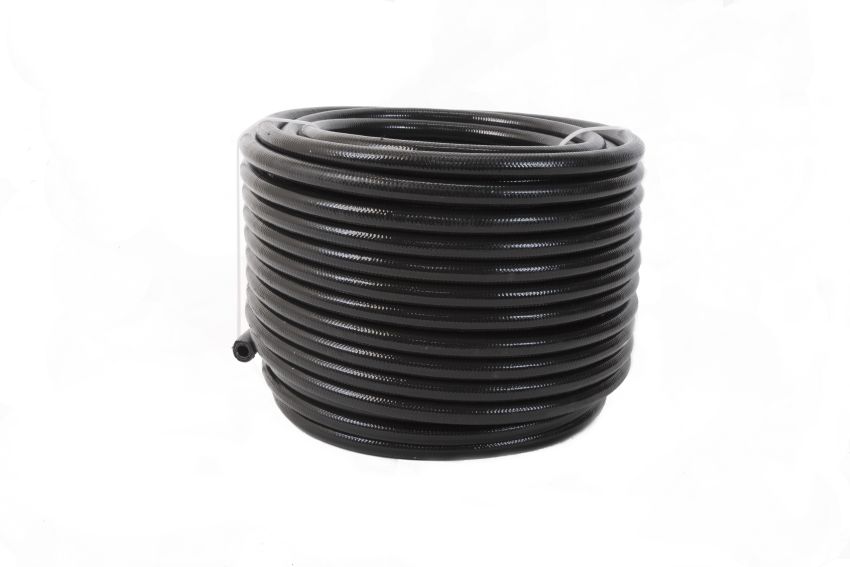 AEROMOTIVE AFS15336 6an PTFE S/S Braided Hose 20ft Black Jacketed