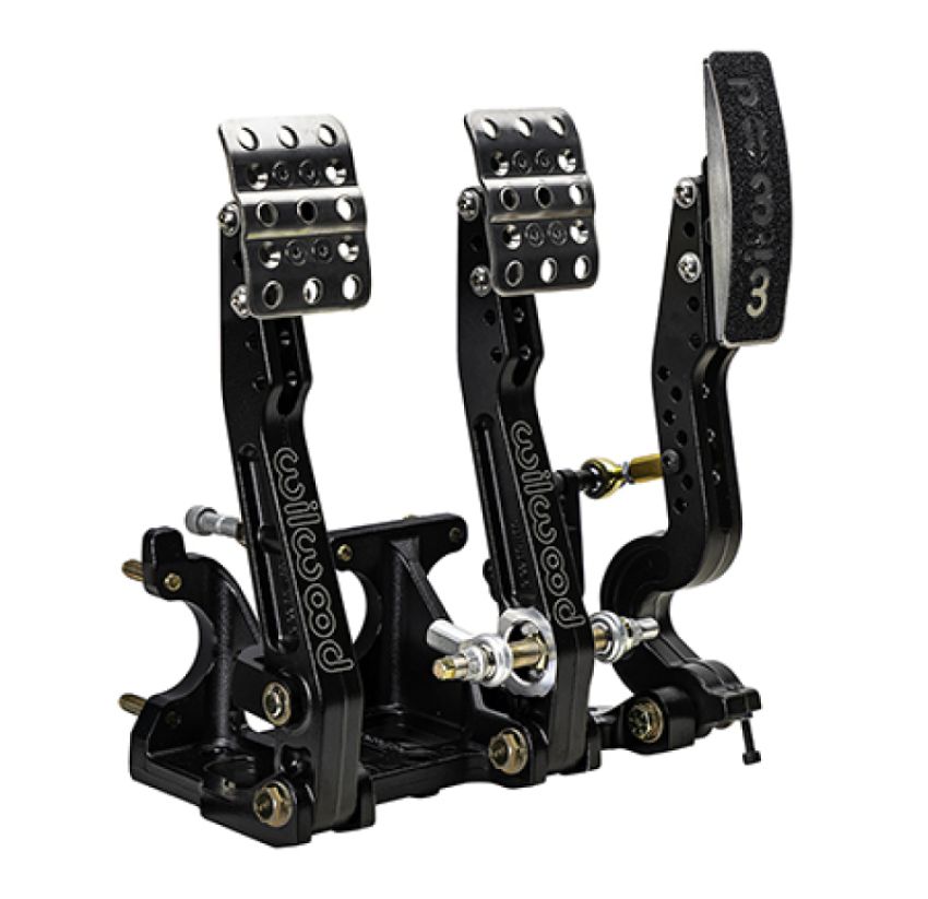 Wilwood 340-16605 Adjustable Tru-Bar Brake, Clutch, Throttle w/ Linkage - Floor Mount - 4.75-5.75;1