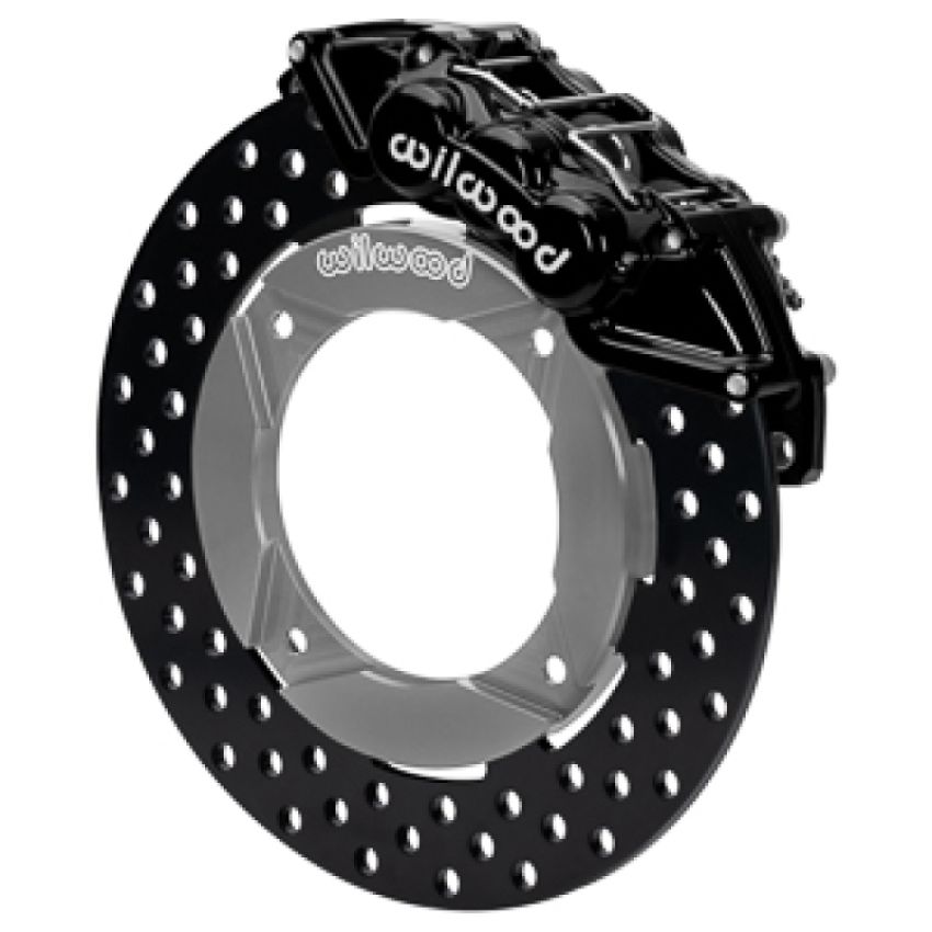 Wilwood 140-16632-D 2014+ Polaris RZR XP 1000 Front Kit 11.25in Drilled - Black