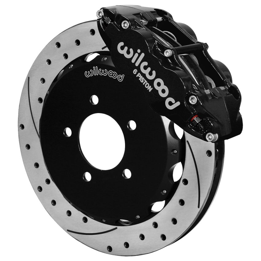 Wilwood 140-16847-D 2013+ Honda Civic57mm Forged Narrow Superlite 6R Big Brake Front Brake Kit - Drilled Rotors