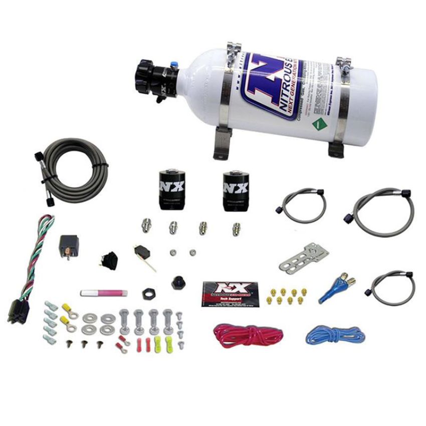 Nitrous Express 20921-05 ALL DODGE EFI SINGLE NOZZLE SYSTEM (35-50-75-100-150 HP) WITH 5LB BOTTLE