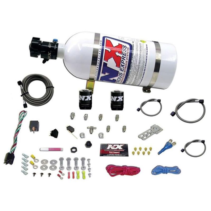 Nitrous Express 20923-10 ALL SPORT COMPACT EFI SINGLE NOZZLE SYSTEM (35-50-75 HP) WITH 10LB BOTTLE