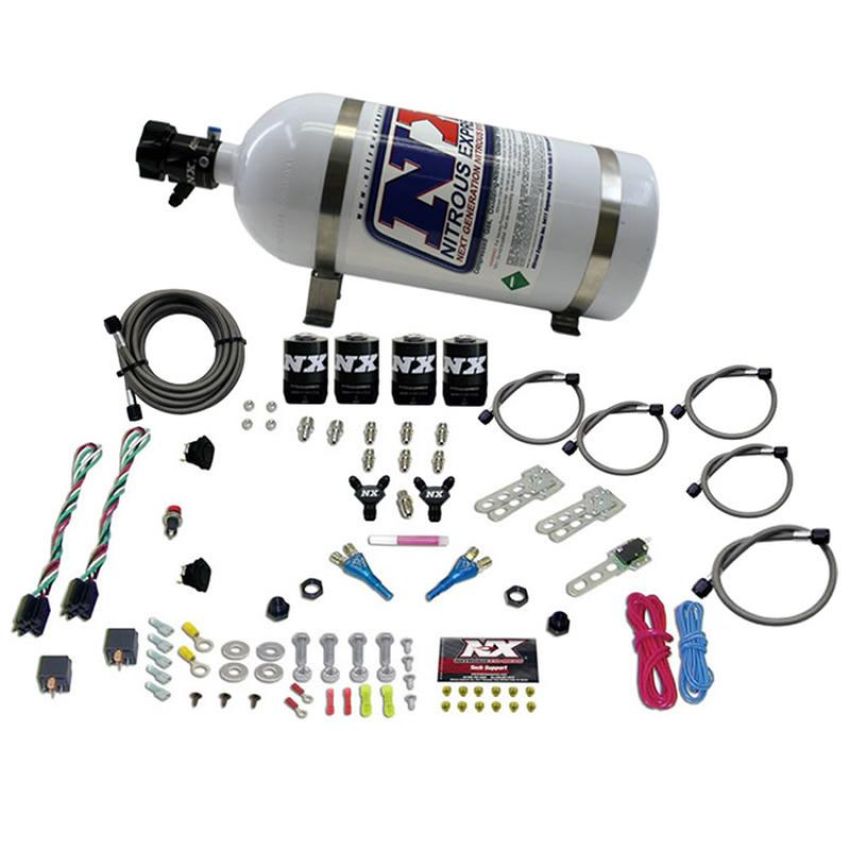 Nitrous Express 20927-10 SPORT COMPACT EFI DUAL STAGE (35-75) X 2 WITH 10LB BOTTLE