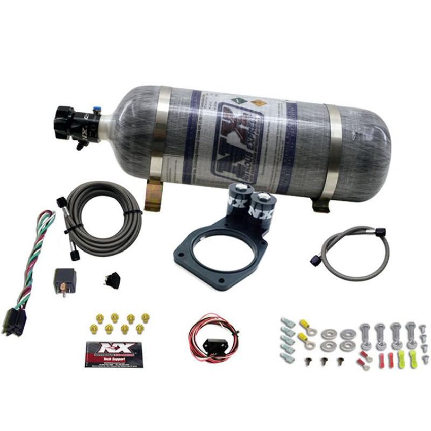 Nitrous Express 20931-12 5TH GEN CAMARO PLATE SYSTEM (50-150HP) 200HP-225HP JETTING AVAILABLE 12LB BOTTLE