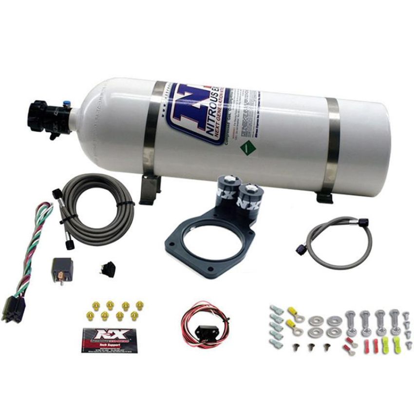 Nitrous Express 20931-15 5TH GEN CAMARO PLATE SYSTEM (50-150HP) 200HP-225HP JETTING AVAILABLE 15LB BOTTLE