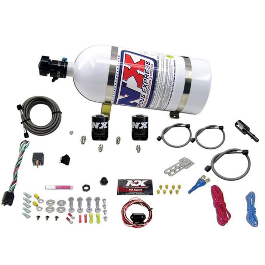 Nitrous Express 20932-10 5.0 COYOTE SINGLE NOZZLE SYSTEM (35-150HP) W/ 10LB BOTTLE