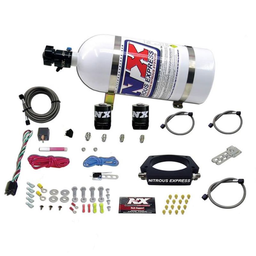 Nitrous Express 20933-10 LS 102mm PLATE SYSTEM (50-400HP) W/ 10LB BOTTLE