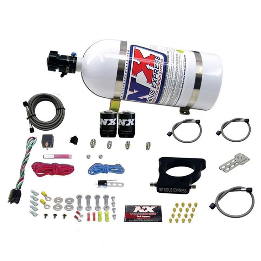 Nitrous Express 20935-10 LS 78MM 3-BOLT PLATE SYSTEM (50-350HP) W/ 10LB BOTTLE