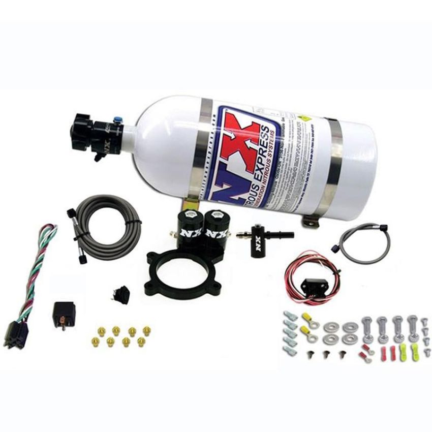 Nitrous Express 20936-10 2014-NEWER GM 5.3L TRUCK NITROUS PLATE SYSTEM (50-250HP) W/ 10LB BOTTLE