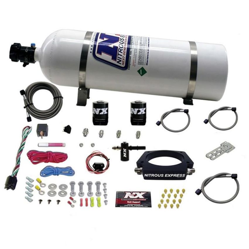 Nitrous Express 20938-15 LT1 NITROUS PLATE SYSTEM (50-300HP) W/ 15LB BOTTLE