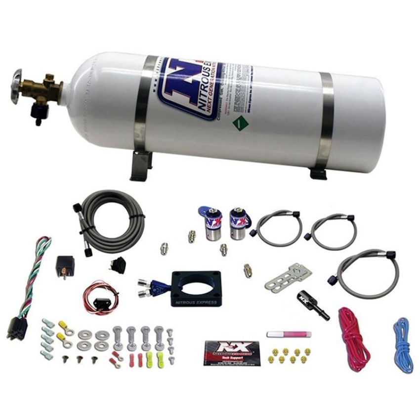 Nitrous Express 20941-15 DODGE DART 1.4L Turbo PLATE SYSTEM (35-100HP) WITH 15LB BOTTLE