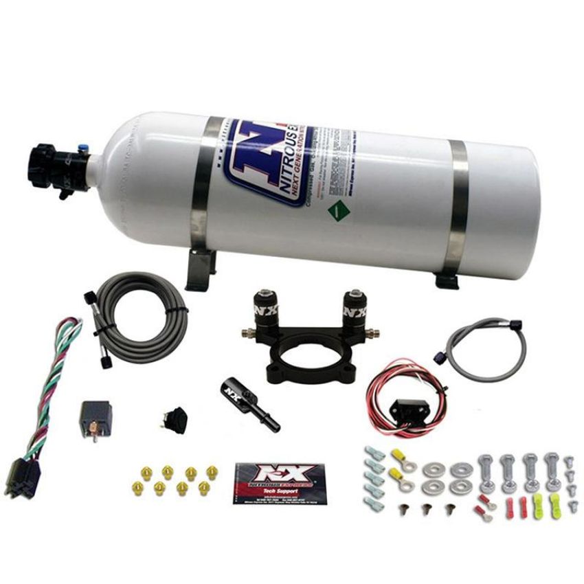 Nitrous Express 20942-15 DODGE DART 2.0L PLATE SYSTEM (35-100HP) WITH 15LB BOTTLE