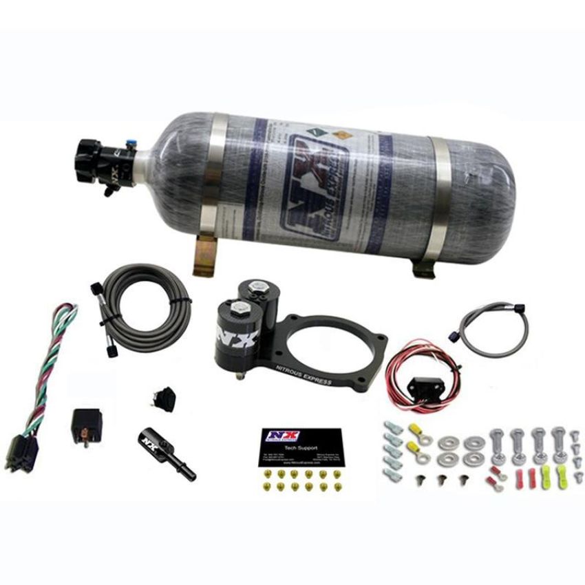 Nitrous Express 20943-12 Dodge Hellcat Nitrous Plate System w/ 12lb bottle