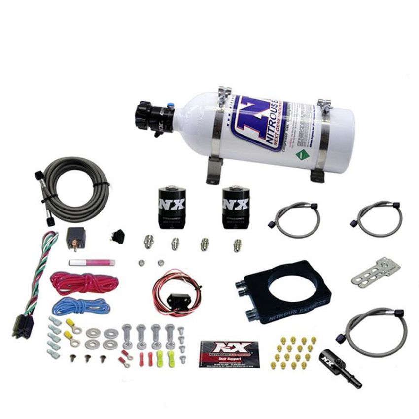 Nitrous Express 20990-05 90mm Hemi Plate System (50-400Hp) W/ 05Lb Bottle