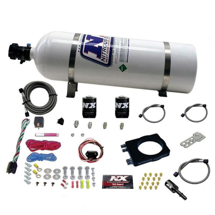 Nitrous Express 20944-15 DODGE HEMI PLATE SYSTEM (50-400HP) W/ 15LB BOTTLE