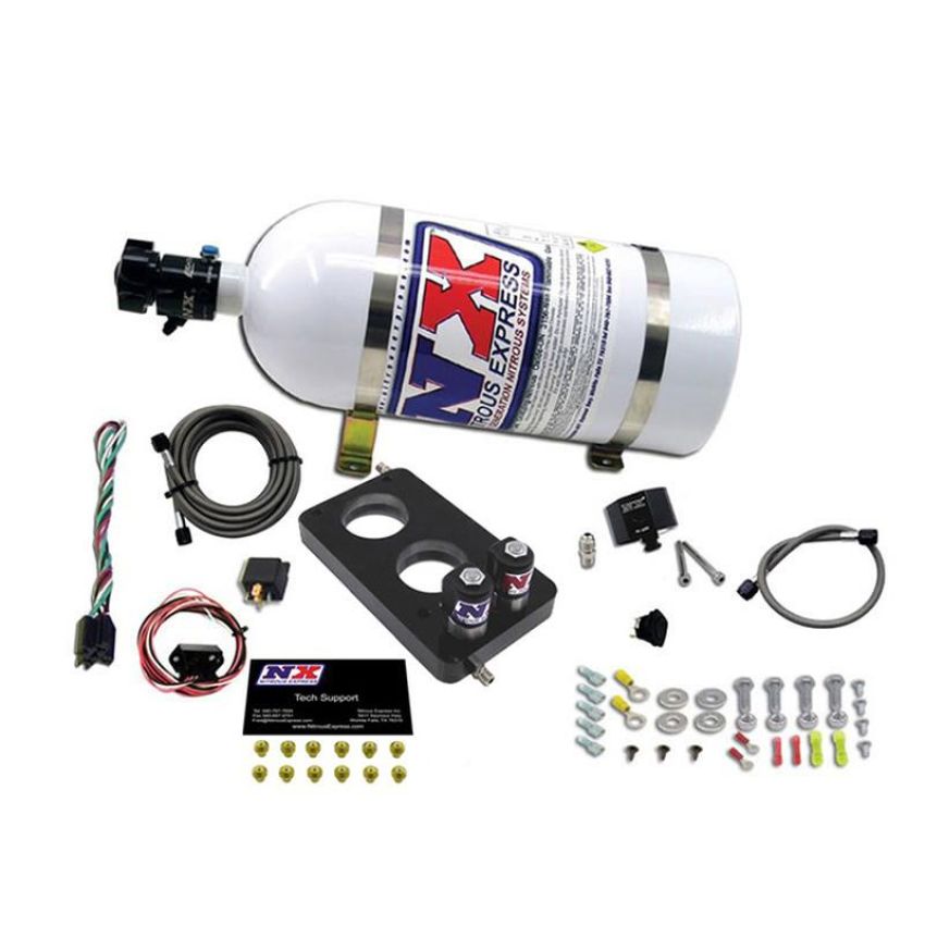 Nitrous Express 20947-10 4.6L 3 VALVE PLATE SYSTEM (50-150HP) 200-300HP JETTING AVAILABLE 10LB BOTTLE
