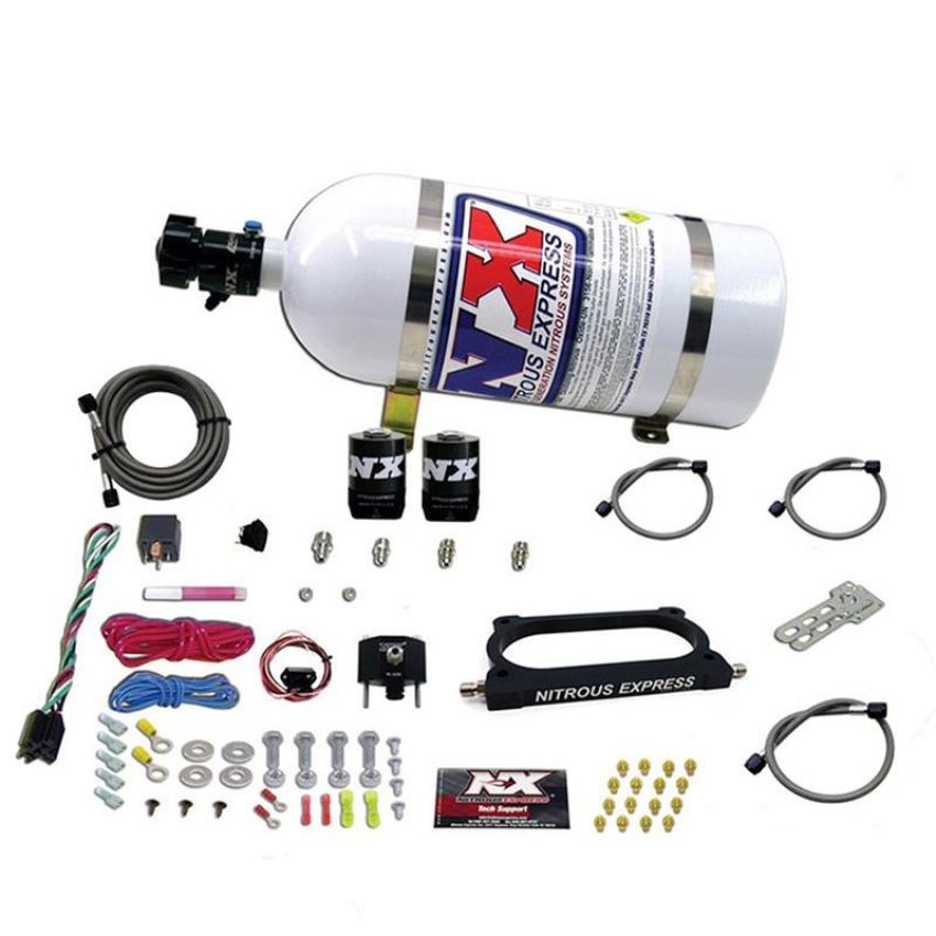 Nitrous Express 20949-10 GT500 NITROUS PLATE SYSTEM (50-250HP) WITH 10LB BOTTLE