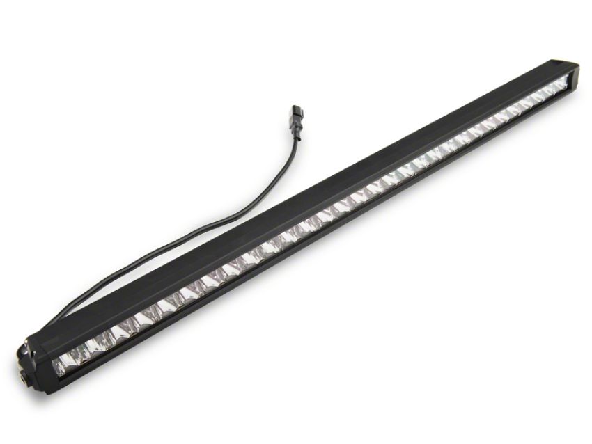 Raxiom J139109 18-23 Jeep Wrangler JL Axial Series 30-In Single Row LED Light Bar w/ Hood Mounting Brackets