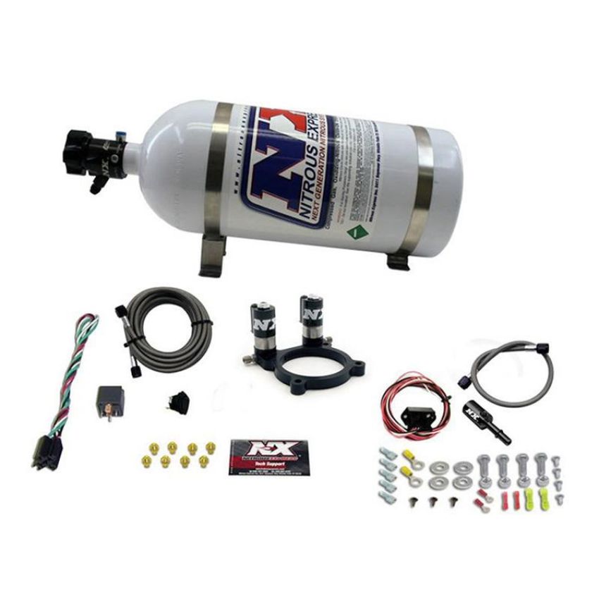 Nitrous Express 20952-10 FORD V6 NITROUS PLATE SYSTEM-3.5L AND 3.7L W/ 10LB BOTTLE