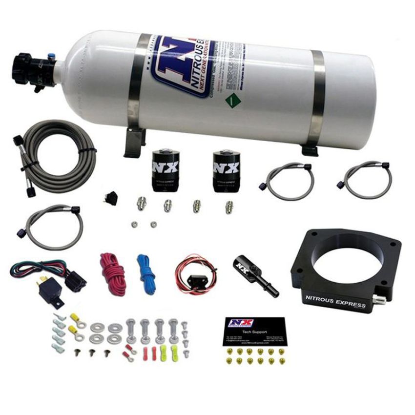 Nitrous Express 20953-15 NITROUS PLATE SYSTEM- GT350 5.2L - 15LB BOTTLE