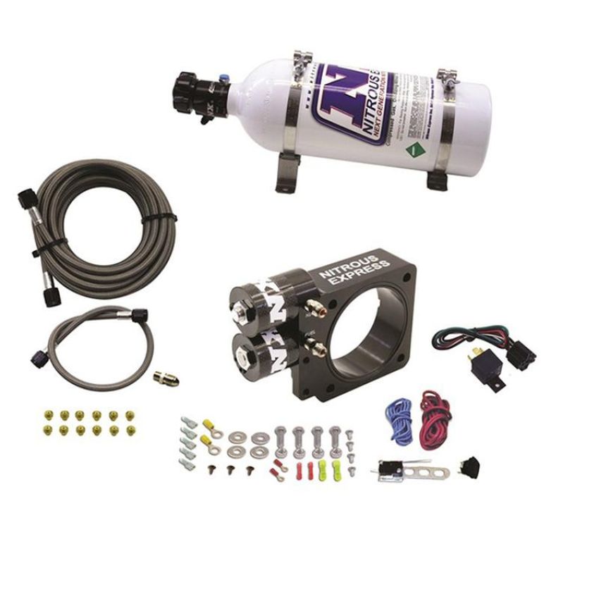 Nitrous Express 20955-05 5.0L Ford Pushrod Style Engine Nitrous Plate System 5lb Bottle