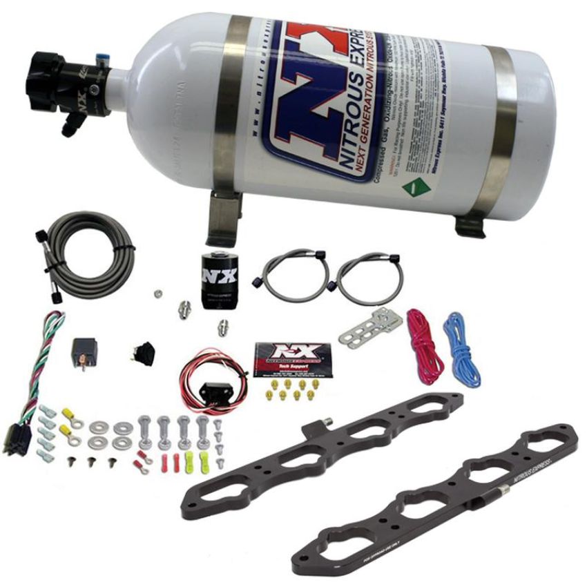 Nitrous Express 20957-10 Coyote Dry Direct Port Plate System(10LB Bottle)