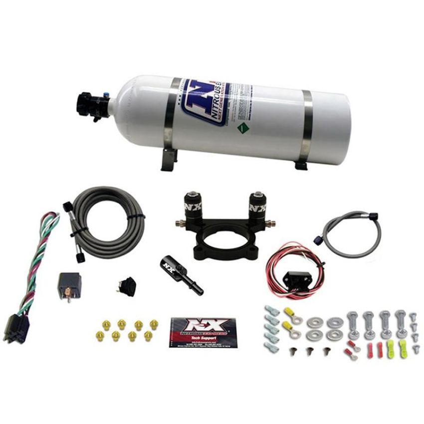 Nitrous Express 20960-15 SCION FRS / SUBARU BRZ PLATE SYSTEM (35-100HP) WITH 15LB BOTTLE