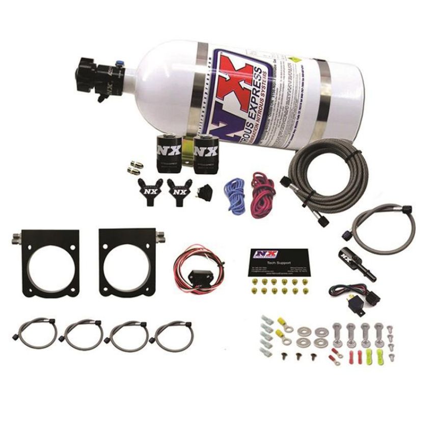 Nitrous Express 20970-10 GEN-V VIPER NITROUS PLATE SYSTEM (50-400HP) W/ 10LB BOTTLE