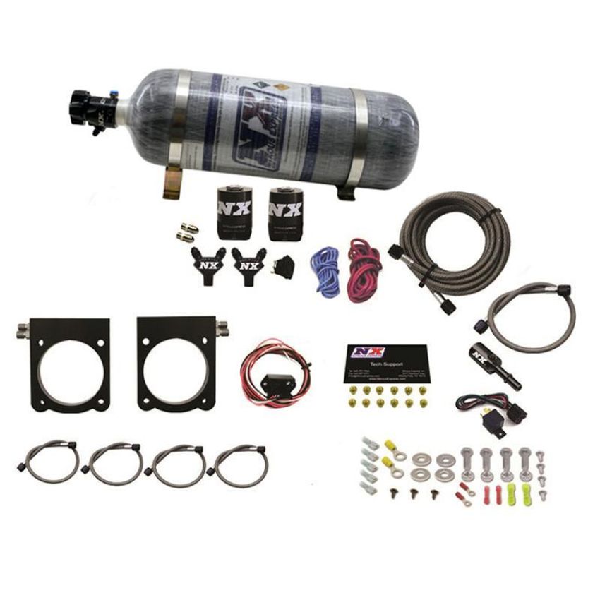 Nitrous Express 20970-12 GEN-V VIPER NITROUS PLATE SYSTEM (50-400HP) W/ 12LB BOTTLE