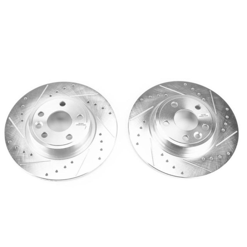 PowerStop EBR1655XPR PowerStop Evolution Performance Drilled, Slotted & Plated Brake Rotor Pair