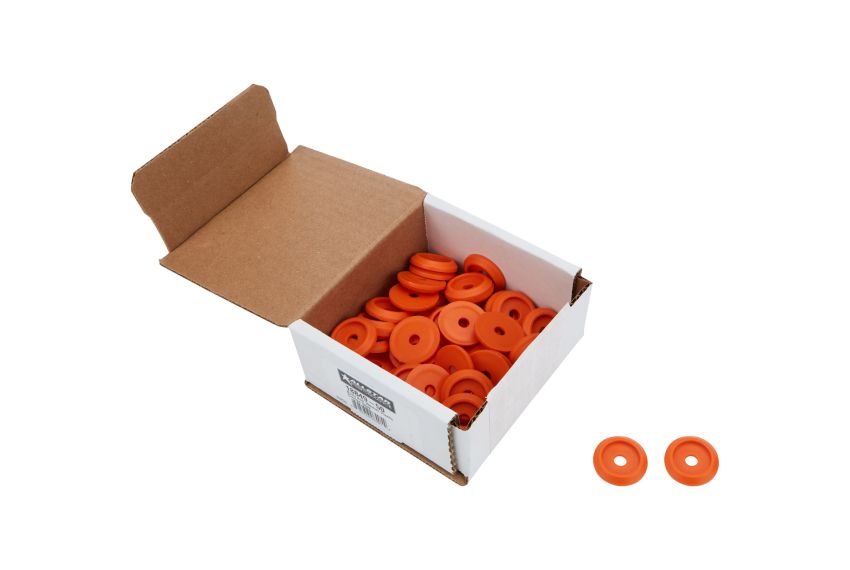 ALLSTAR PERFORMANCE ALL18849-50 Body Bolt Washer Plastic Orange 50pk