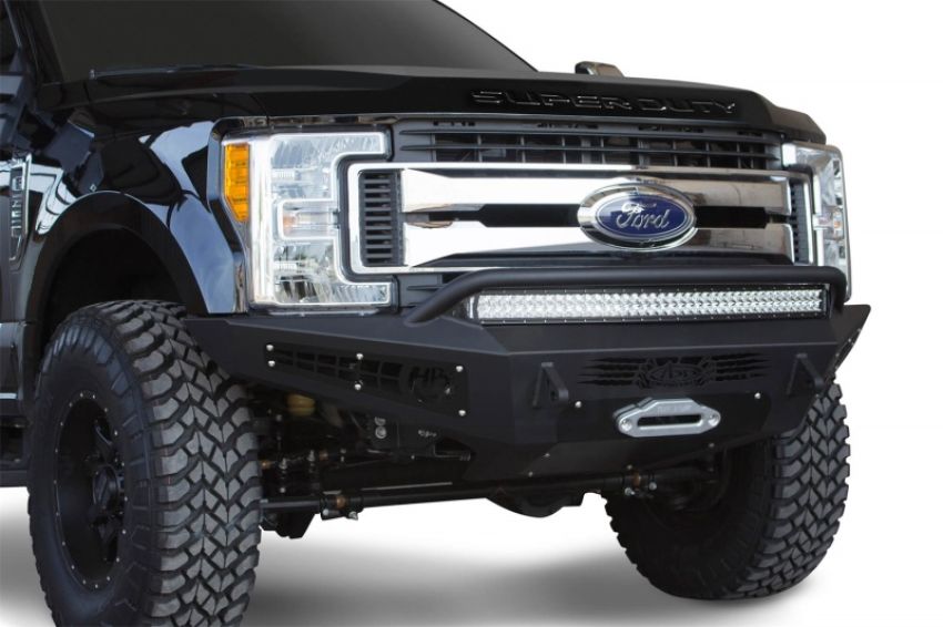 Addictive Desert Designs F167382840103 17-18 Ford F-250 HoneyBadger Front Bumper w/ Winch Mount