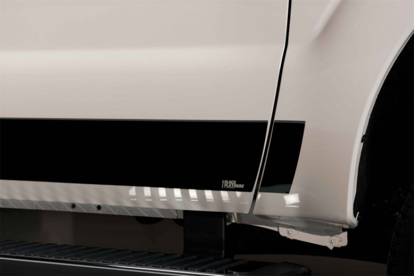 Putco 9751454BP 11-16 Ford SuperDuty - Crew Cab 6.5ft - (12pcs - 6.25in Wide) Black Platinum Rocker Panels