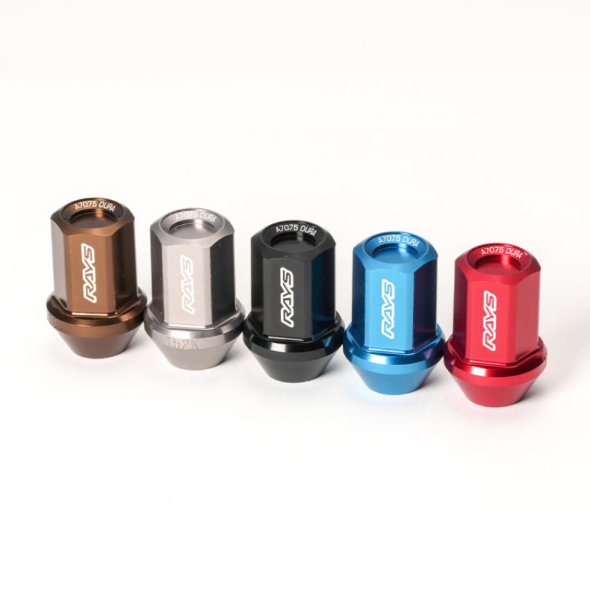 Rays W171215C M12x1.50 5 Hole 16pcs Nut 4pcs Lock Nut w/Adapter & Lock Nut Key - Chrome