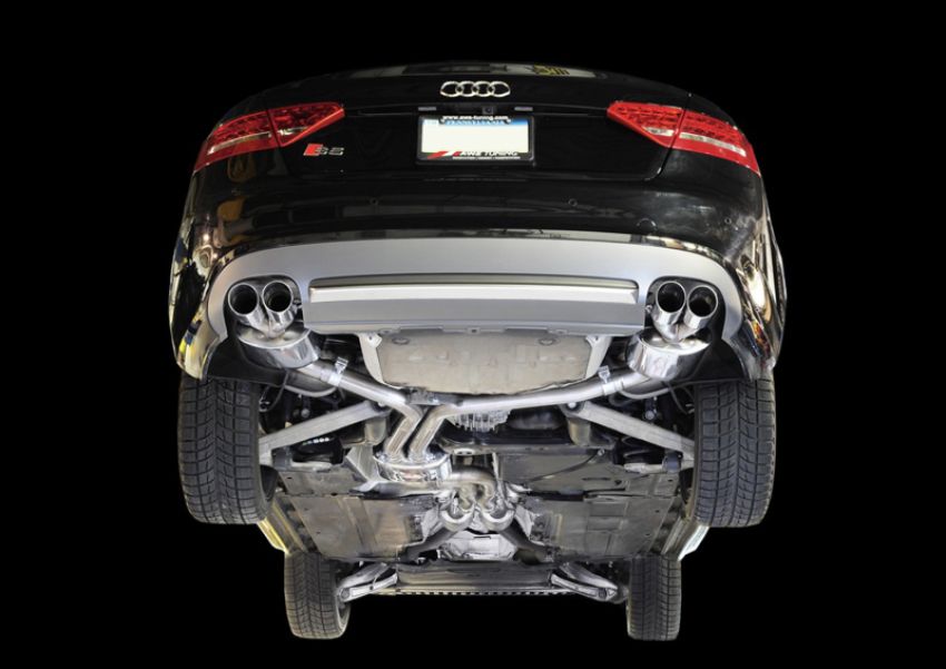 AWE Tuning 3015-43028 Audi B8 S5 4.2L Touring Edition Exhaust System - Polished Silver Tips