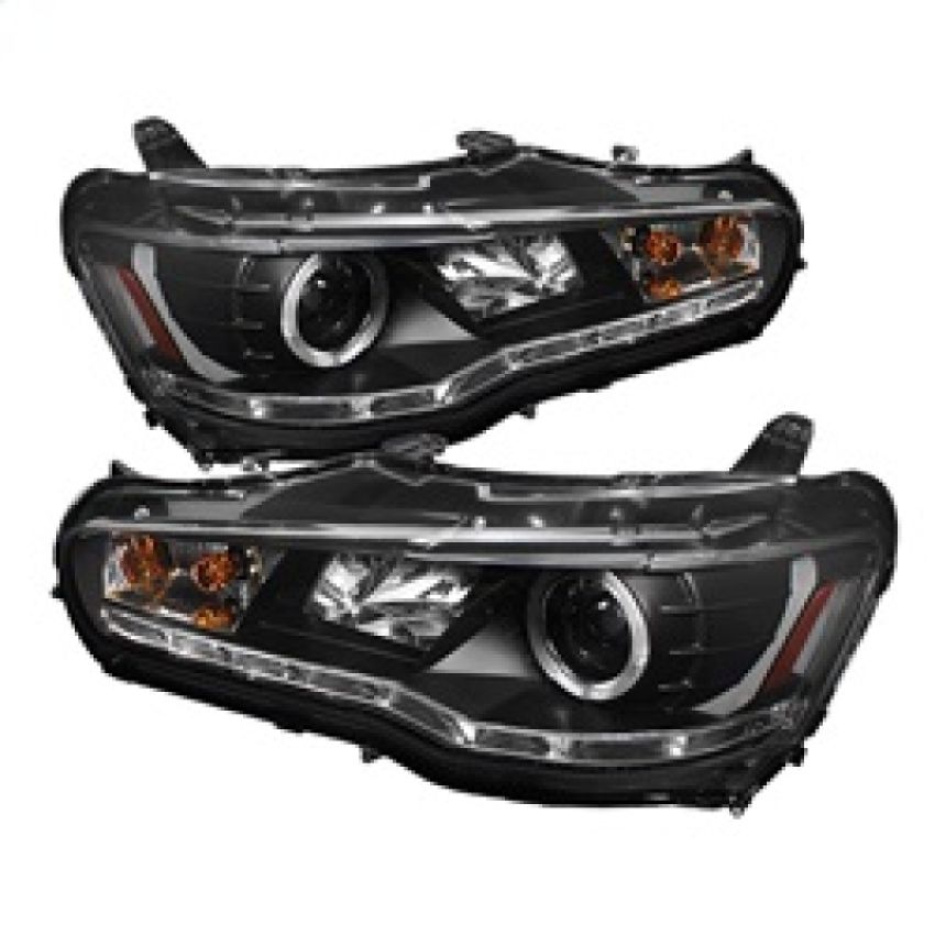 SPYDER 5039392 Projector Headlights - LED Halo - DRL - Black
