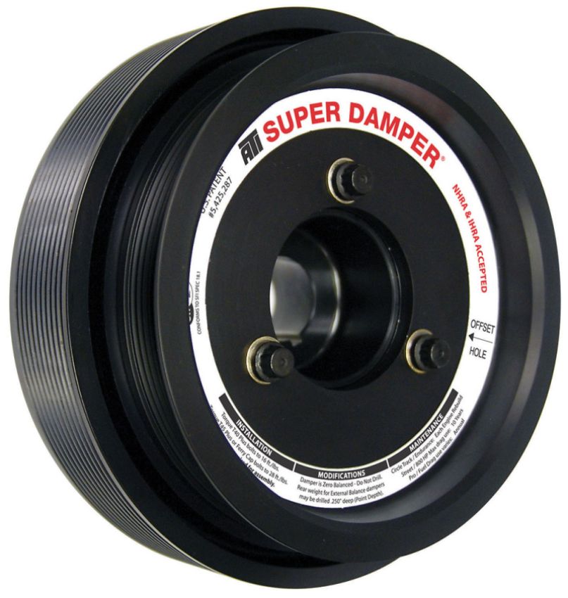 ATI ATI918049 Damper - 7.81in - Alum - 6/10 Grv - Ford GT 500 - 5.4 / 5.8 - 07-14 - 10 Percent OD Size
